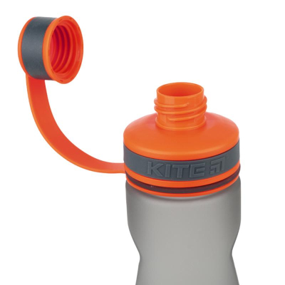 Бутылочка для воды Kite K21-398-01, 700 мл, серо-оранжевая