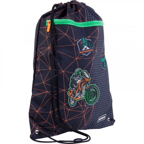 Сумка для обуви с карманом Kite Education Motocross K21-601M-2