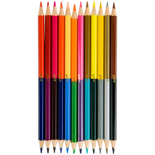 Олівці кольорові двосторонні Kite Fantasy K22-054-2, 12 штук