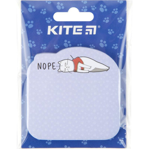 Блок паперу з клейким шаром Kite Nope cat K22-298-1, 70х70 мм, 50 аркушів