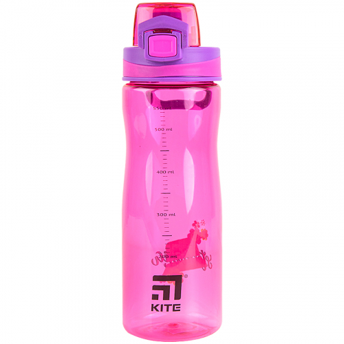 Пляшечка для води Kite Stephania K22-395-05, 650 мл, рожева