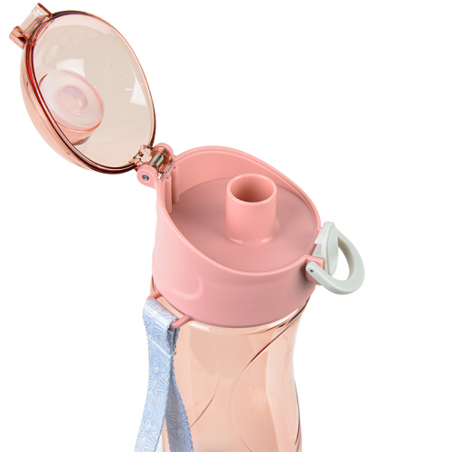 Пляшечка для води Kite K22-400-01, 530 мл, ніжно-рожева
