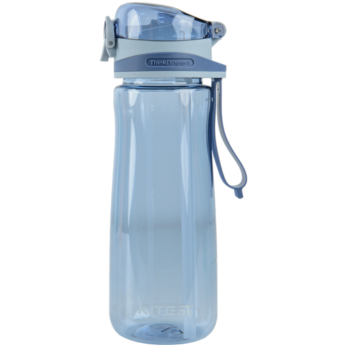 Пляшечка для води з трубочкою Kite K22-419-02, 600 мл, блакитна