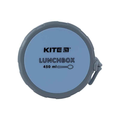 Ланчбокс круглый Kite K23-187-2, 450 мл, голубой
