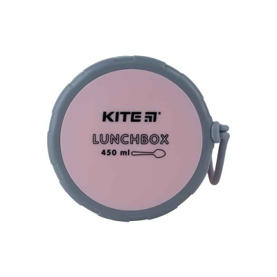 Ланчбокс круглий Kite K23-187-3, 450 мл, рожевий