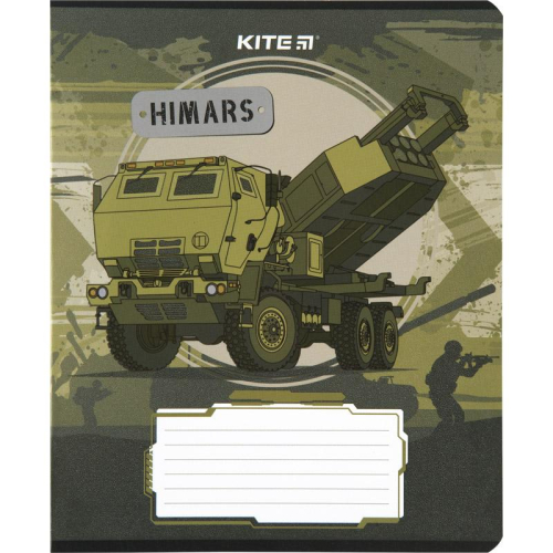 Тетрадь школьная Kite Милитари K23-236-1, 18 листов, клетка