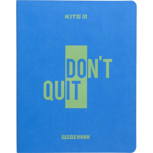 Дневник школьный Kite Don't quit K23-283-2, мягкая обложка, PU