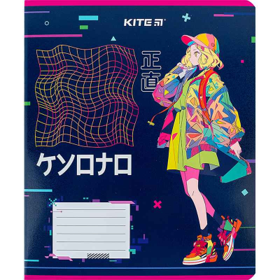 Зошит шкільний Kite Anime K24-234-1, 12 аркушів, лінія