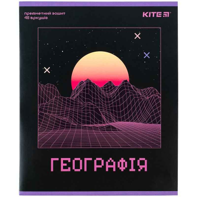 Предметная тетрадь Kite Neo K24-240-13, 48 листов, клетка, география