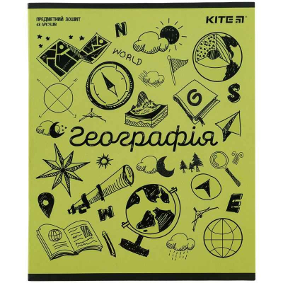 Предметная тетрадь Kite Sketch K24-240-21, 48 листов, клетка, география