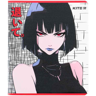 Зошит шкільний Kite Anime K24-259-2, 48 аркушів, клітинка