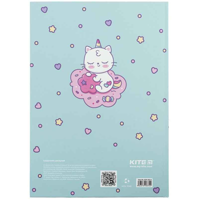 Щоденник шкільний Kite Rainbow Catcorn K24-262-6, тверда обкладинка