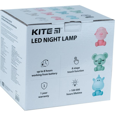 Світильник-нічник LED з акумулятором Unicorn Kite K24-491-1-2, рожевий