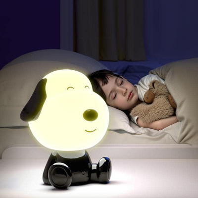Світильник-нічник LED з акумулятором Doggy Kite K24-491-3-4, чорно-білий