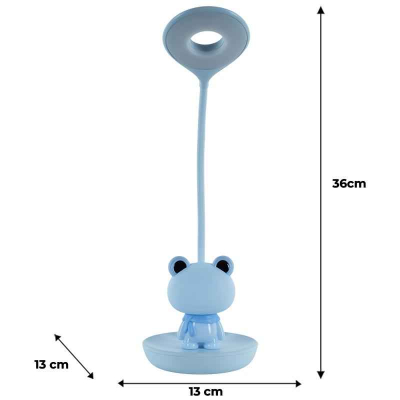 Настільна лампа LED з акумулятором Froggy Kite K24-492-3-3, блакитний