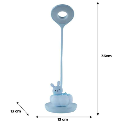 Настольная лампа LED с аккумулятором Cloudy Bunny Kite K24-493-1-3, голубой
