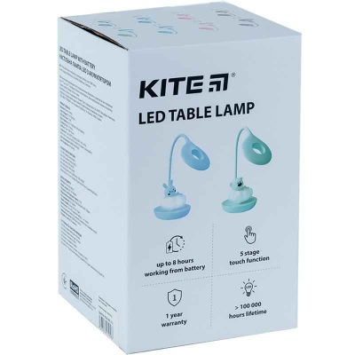 Настольная лампа LED с аккумулятором Cloudy Bear Kite K24-493-2-2, розовый
