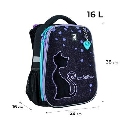 Рюкзак шкільний каркасний Kite Education Catsline K24-531M-1