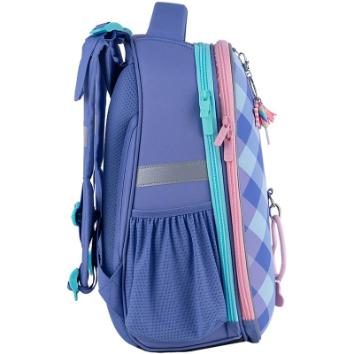 Рюкзак шкільний каркасний Kite Education Purple Chequer K24-531M-2