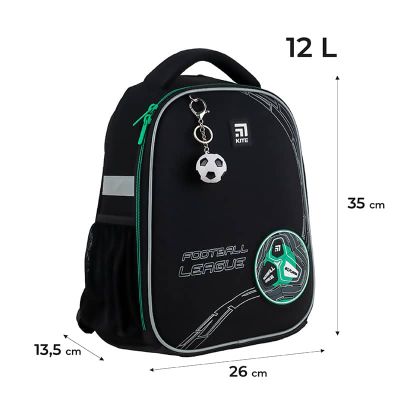 Рюкзак шкільний каркасний Kite Education Football K24-555S-9