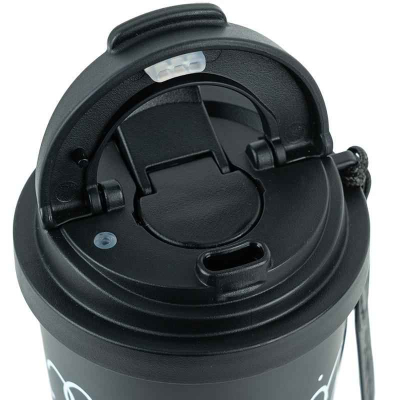 Термокружка Kite K25-1226-1 чорна 550 мл із закритим носиком на кришці.