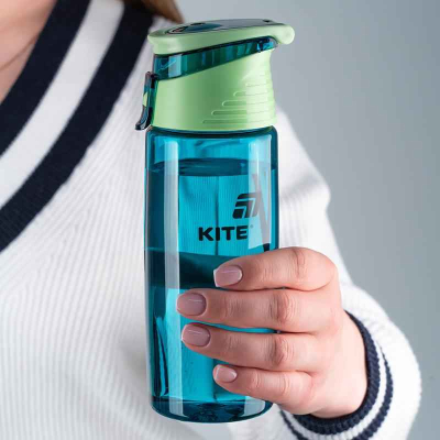 Бутылочка для воды Kite K25-401-2, 550 мл, изумрудная