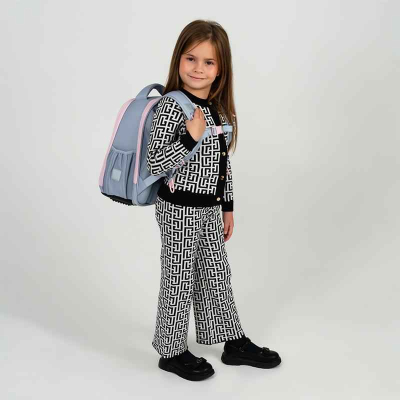 Шкільний рюкзак Kite College Line K25-555S-6 – стильне поєднання ніжного блакитного та рожевого.