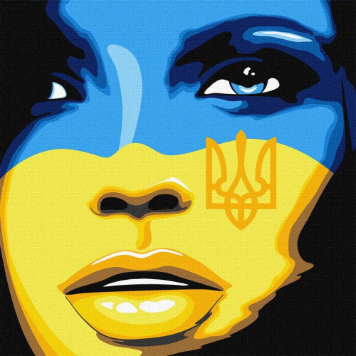 Картина за номерами Ідейка Вільна Україна KHO4865, 40х40 см