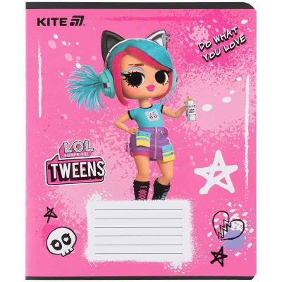 Тетрадь школьная Kite LOL LO25-234, 12 листов, линия