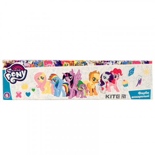 Фарби акварельні в картонній упаковці Kite My Little Pony, 6 кольорів LP19-040