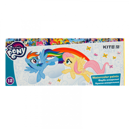 Фарби акварельні в картонній упаковці Kite My Little Pony LP19-041, 12 кольорів