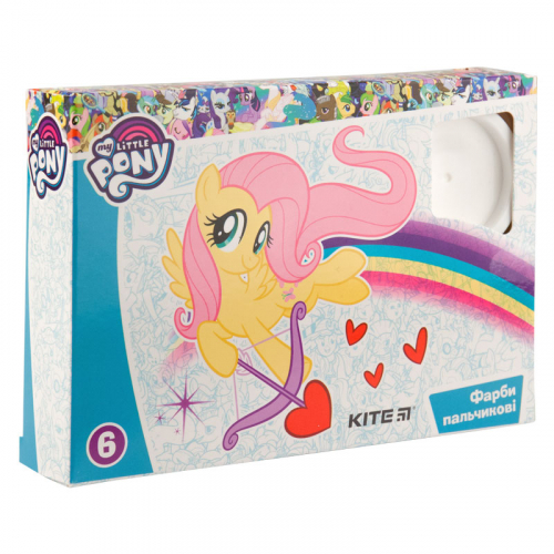 Фарби пальчикові Kite My Little Pony LP19-064, 6 кольорів