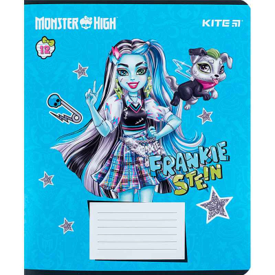 Зошит шкільний Kite Monster High MH24-234, 12 аркушів, лінія