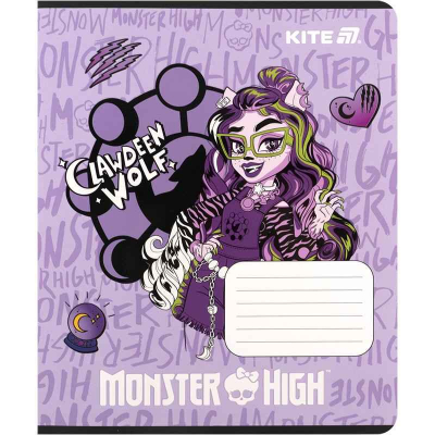 Зошит шкільний Kite Monster High MH25-232, 12 аркушів, клітинка