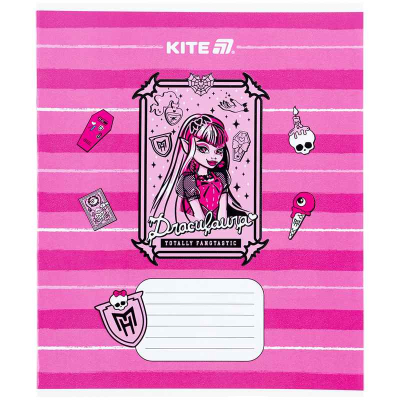 Зошит шкільний Kite Monster High MH25-235, 12 аркушів, коса лінія