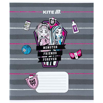 Зошит шкільний Kite Monster High MH25-235, 12 аркушів, коса лінія