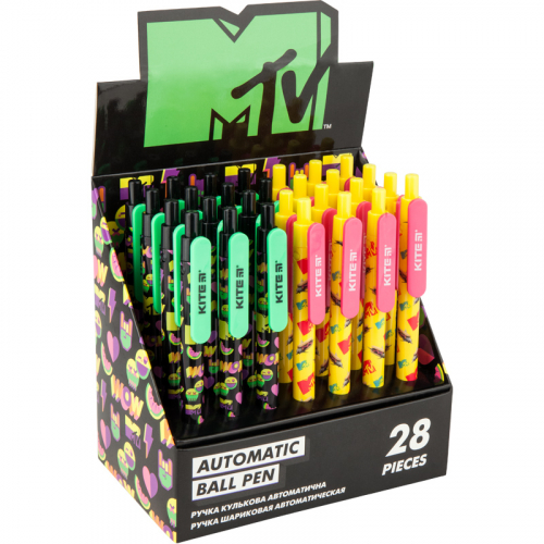 Ручка кулькова автоматична Kite MTV MTV20-360, синя