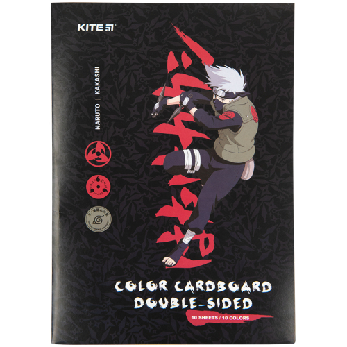 Картон цветной двусторонний Kite Naruto NR23-255, А4
