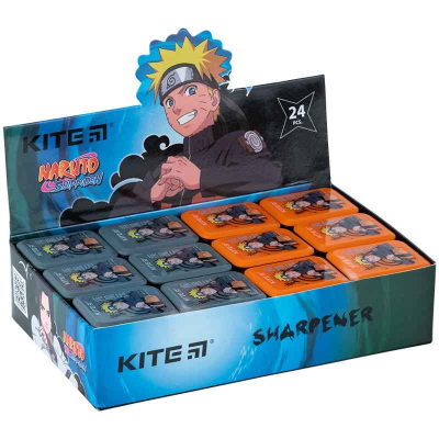 Точилка з контейнером прямокутна Kite Naruto NR24-116