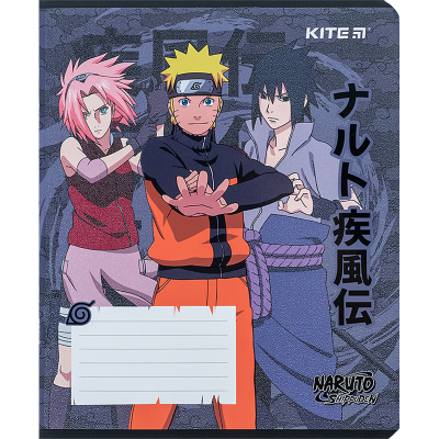 Тетрадь школьная Kite Naruto NR24-232, 12 листов, клетка
