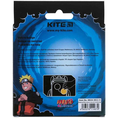 Бейдж на липучке Kite Naruto NR24-3011-3