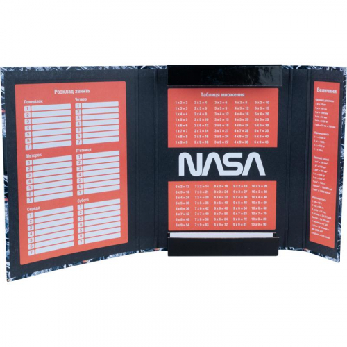 Папка для тетрадей на резинках Kite NASA NS22-210