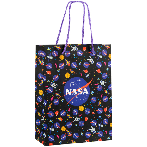 Пакет бумажный подарочный Kite NASA NS22-265K, 18х24см