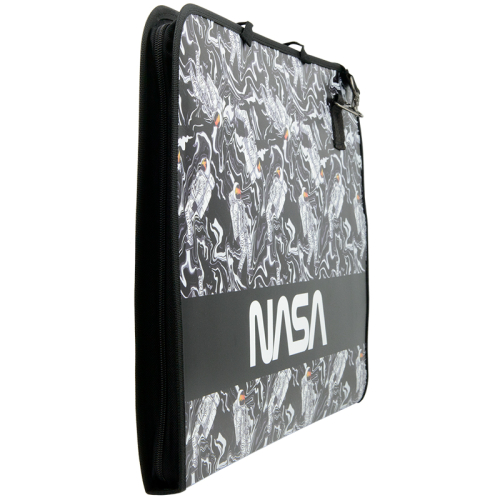 Папка-портфель на молнии Kite NASA NS22-411, 1 отделение, A3+