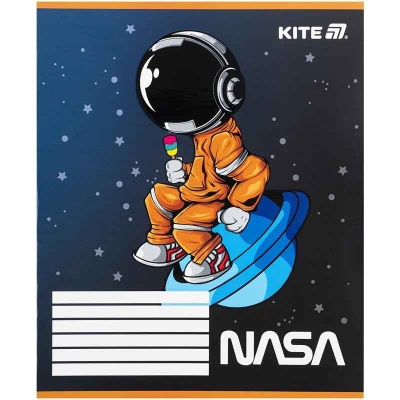 Зошит шкільний Kite NASA NS25-235, 12 аркушів, коса лінія