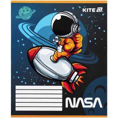 Зошит шкільний Kite NASA NS25-235, 12 аркушів, коса лінія