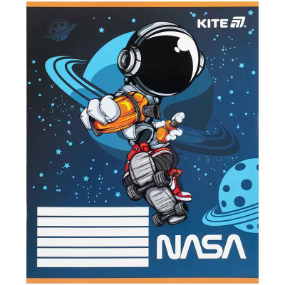 Зошит шкільний Kite NASA NS25-235, 12 аркушів, коса лінія
