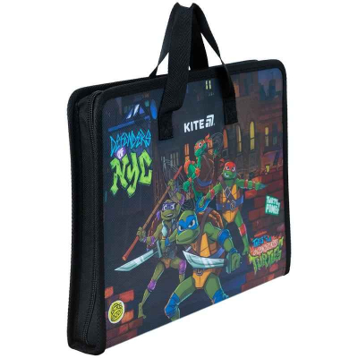 Папка-портфель на блискавці Kite Ninja Turtles NT25-202, 1 відділення, A4