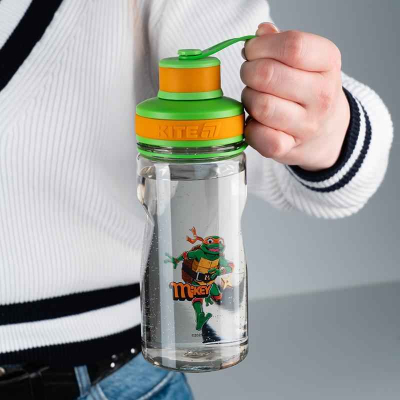 Пляшечка для води Kite Ninja Turtles NT25-397, 500 мл, сіра