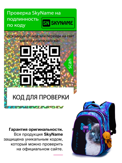 Рюкзак школьный ортопедический SkyName R1-023